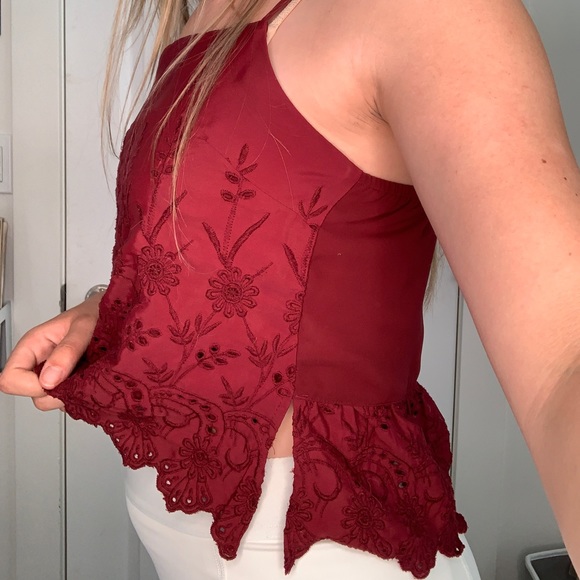 EMBROIDERED MAUVE TANK - Picture 5 of 6